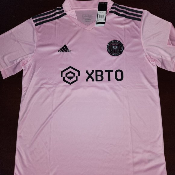 LIONEL MESSI INTER MIAMI CF 23/24 AWAY AUTHENTIC JERSEY PINK MENS - Picture 1 of 5